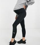 Asos 4505 Maternity Basic Fleece Back Legging-black