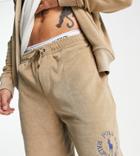 Polo Ralph Lauren X Asos Exclusive Collab Terrycloth Shorts In Tan With Small Circle Logo-brown