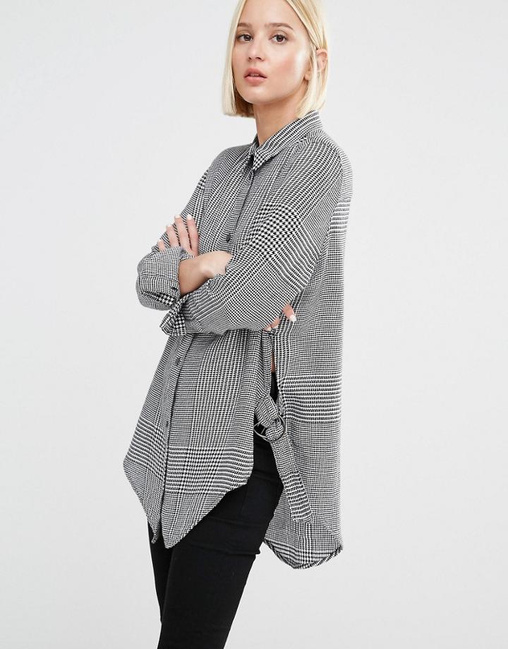 Cheap Monday Houndstooth Check Shirt - Multi