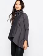 Noisy May Melvy Dip Hem Jumper - Gray