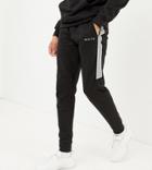 Nicce Skinny Joggers In Black With Reflective Panels Exclusive To Asos - Black