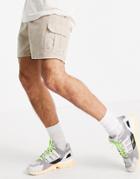 New Look Cargo Shorts In Stone-neutral