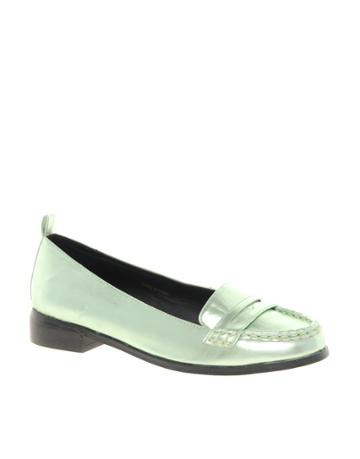 Asos Month Metallic Loafers