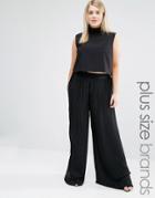 Lovedrobe Pleated Palazzo Pants - Black
