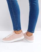 New Look Glitter Lace Up Sneaker - Pink