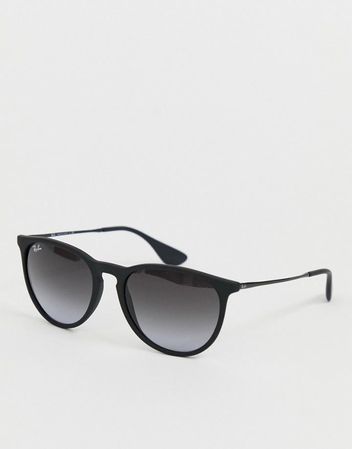 Ray-ban Erika Keyhole Sunglasses In Black Rb4171 622/8g