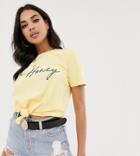 Missguided T-shirt With Oh Honey Slogan In Lemon - Yellow