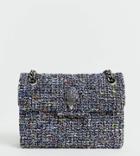 Kurt Geiger Mini Kensington Summer Tweed Cross Body Bag With Chain - Multi