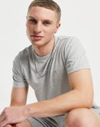 Farah Danny Organic Cotton T-shirt In Heather Gray-grey