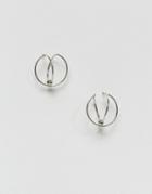 Pieces Spiral Studd Earrings - Silver