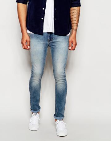 Dry Cast Spray On Super Skinny Jean - Blue