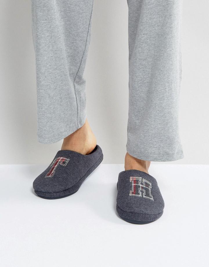 Tommy Hilfiger Cornwall Melton Slipper In Gray - Gray