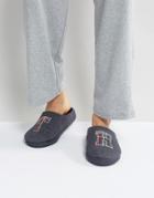 Tommy Hilfiger Cornwall Melton Slipper In Gray - Gray