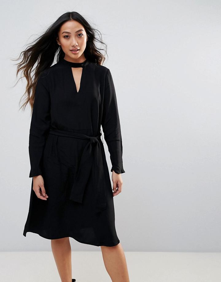 Just Female Hamie Wrap Dress - Black