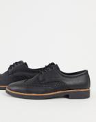Bolongaro Trevor Woven Faux Leather Brogue-black