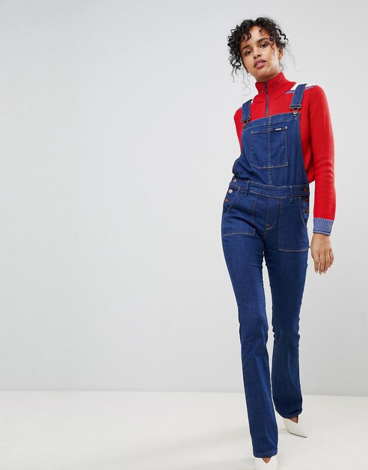 Pepe Jeans Spider Kick Flare Overall's - Navy