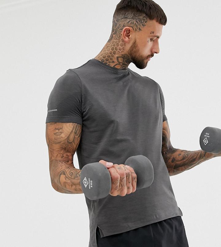 Asics Short Sleeve Top In Gray - Gray