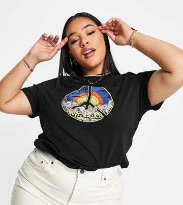 Wrangler Plus Short Sleeve Graphic Tee In Black