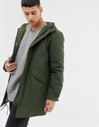 Selected Homme Thinsulate Padded Parka - Green