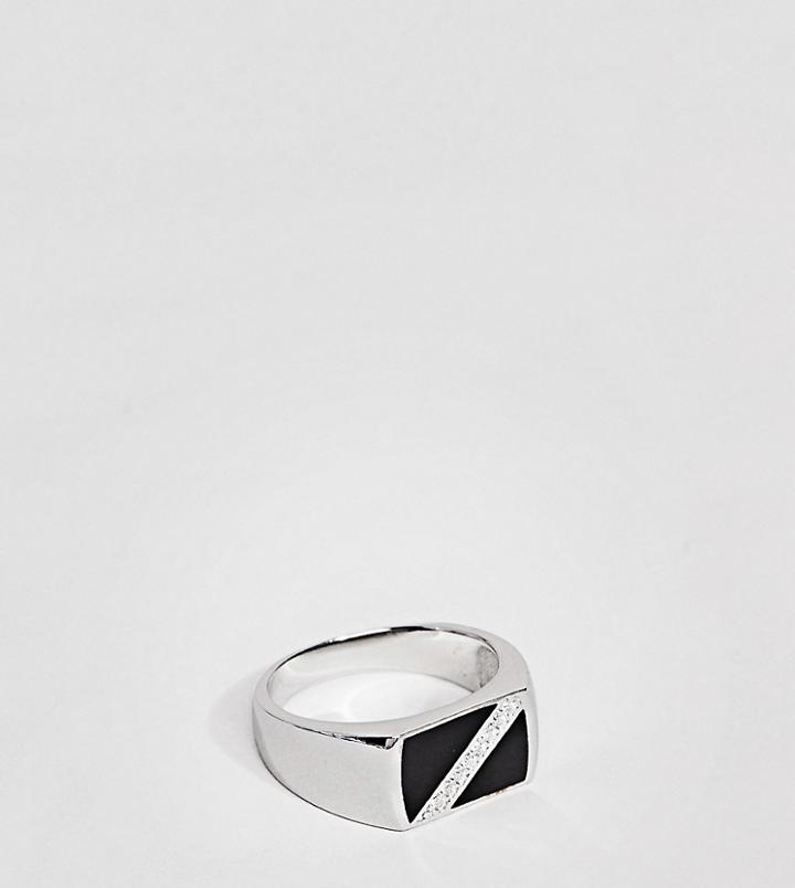 Mister Grant Signet Ring In Sterling Silver - Silver