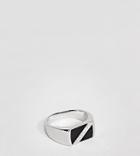Mister Grant Signet Ring In Sterling Silver - Silver