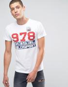 Diesel T-diego-iw 978 Logo T-shirt - White