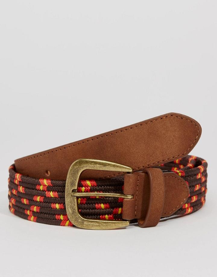Asos Woven Belt - Brown