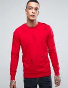 Criminal Damage Shoreditch Sweatshirt - Red