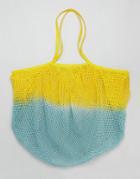 Asos Beach Ombre String Shopper Bag - Yellow