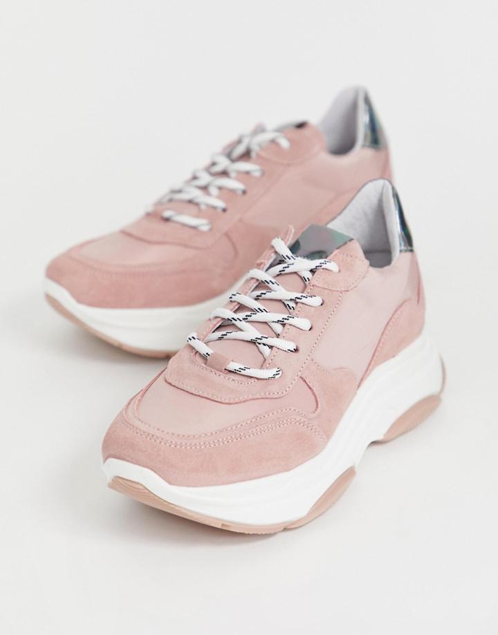 Steve Madden Suede Chunky Sneakers - Pink