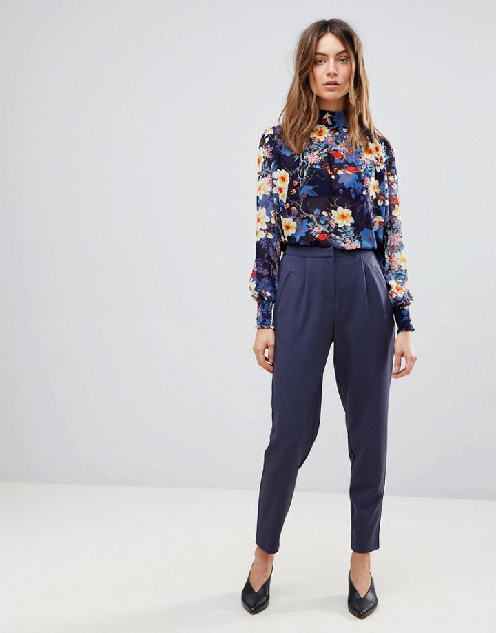 Y.a.s Clady Pants - Navy