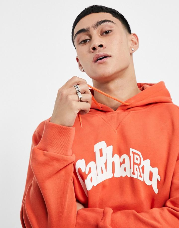 Carhartt Wip Amherst Hoodie In Orange