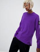 The North Face Long Sleeve Fine 2 T-shirt In Purple - Purple