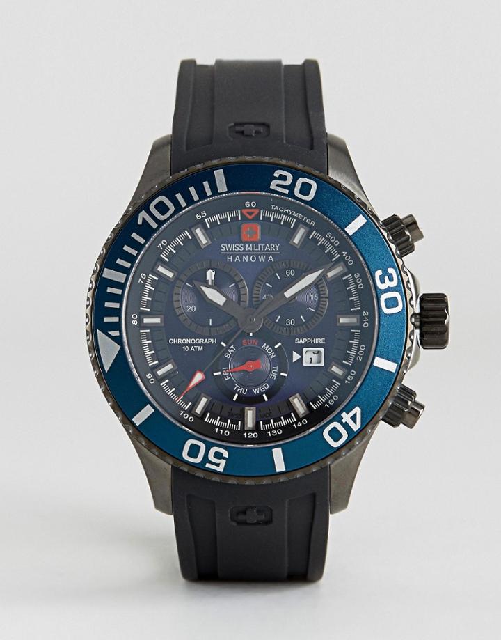Swiss Military Immersion Chronograph Watch - Black