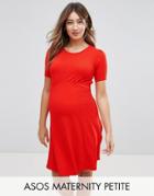 Asos Maternity Petite Ultimate Mini Tea Dress - Red