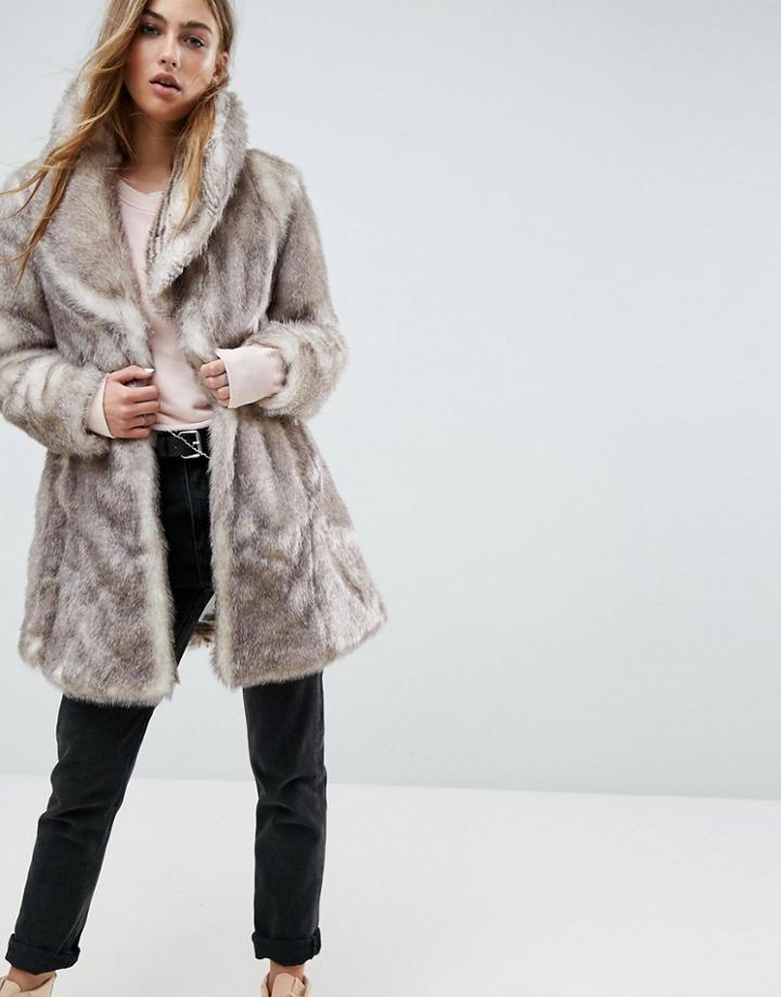 Unreal Fur Elixir Coat - Beige