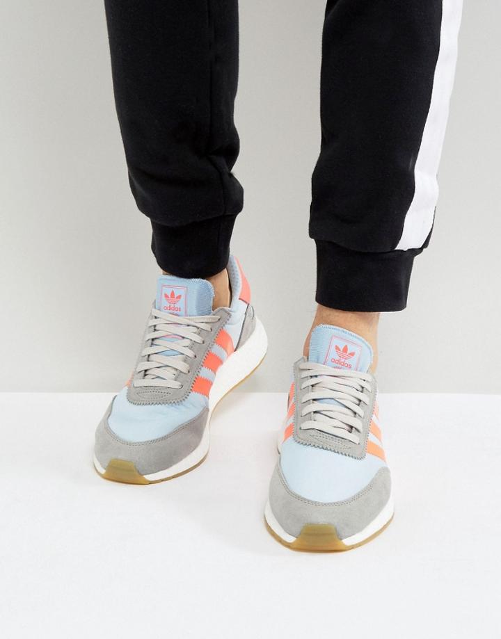 Adidas Originals Iniki Runner Sneakers In Gray Bb2098 - Gray
