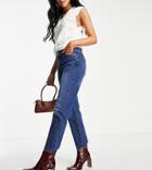 River Island Tall Straight Leg Jeans In Blue-blues