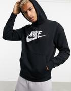 Nike Club Fleece Hbr Hoodie In Black