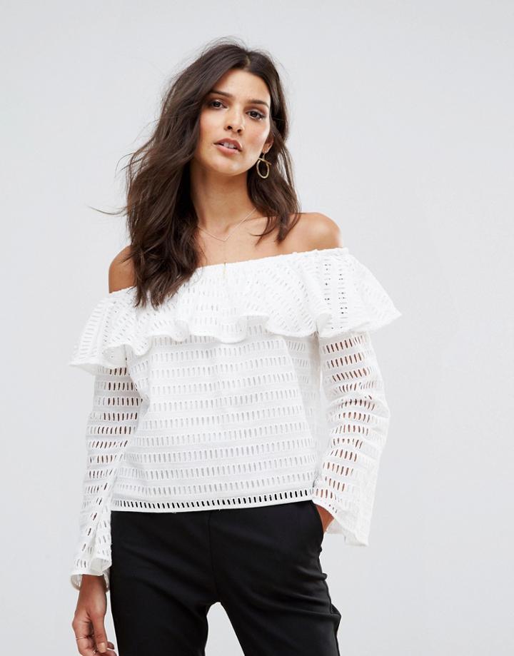 Supertrash Bamira Off Shoulder Top - White