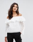 Supertrash Bamira Off Shoulder Top - White