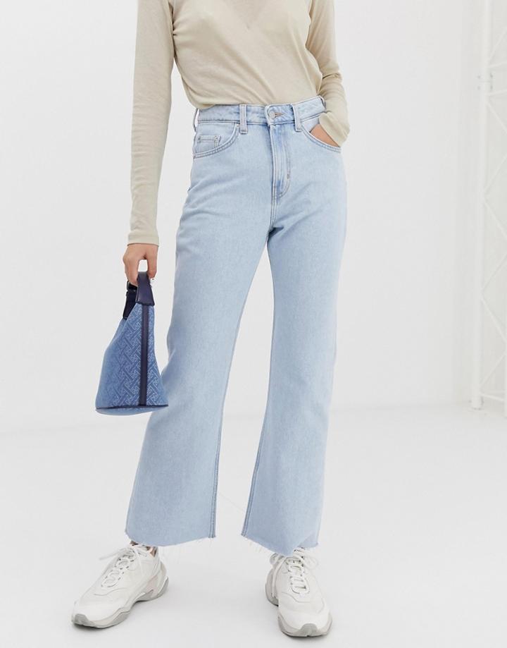 Weekday Bootcut Jeans In Light Wash - Blue