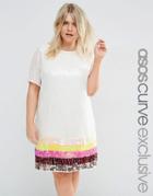 Asos Curve Multi Sequin Embellished Shift Dress - Multi