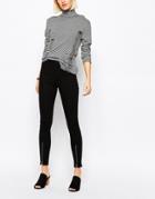 Cheap Monday High Spray High Waist Superskinny Jeans With Zip Front - Black