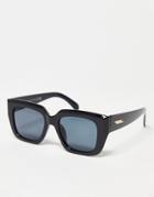 Svnx Chunky D Frame Sunglasses In Black