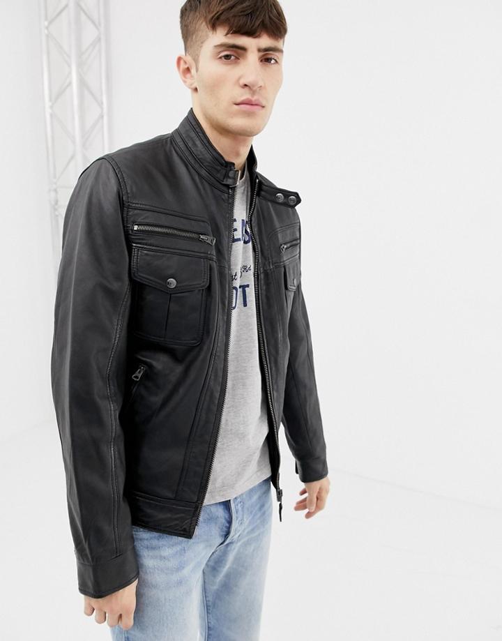 Schott Premium Motorcross Jacket - Black