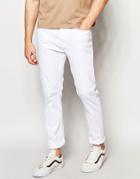 Threadbare Riley Skinny Jeans In Optic White Wash - White