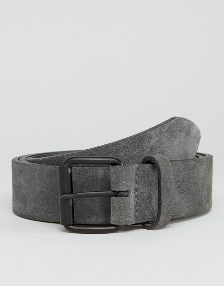 Asos Suede Belt - Gray