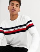 Tommy Hilfiger Casper Crew Knit Sweater In White