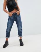 G-star Be Raw Arc 3d Low Rise Boyfriend Jean Petite - Blue